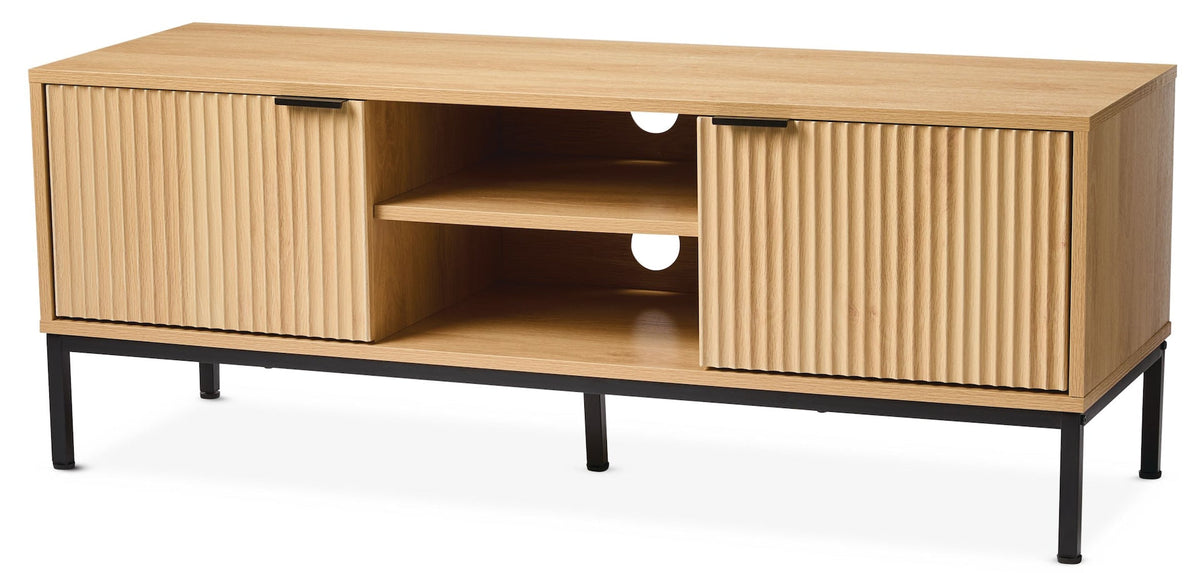 Byward Scallop TV Stand, Oak
