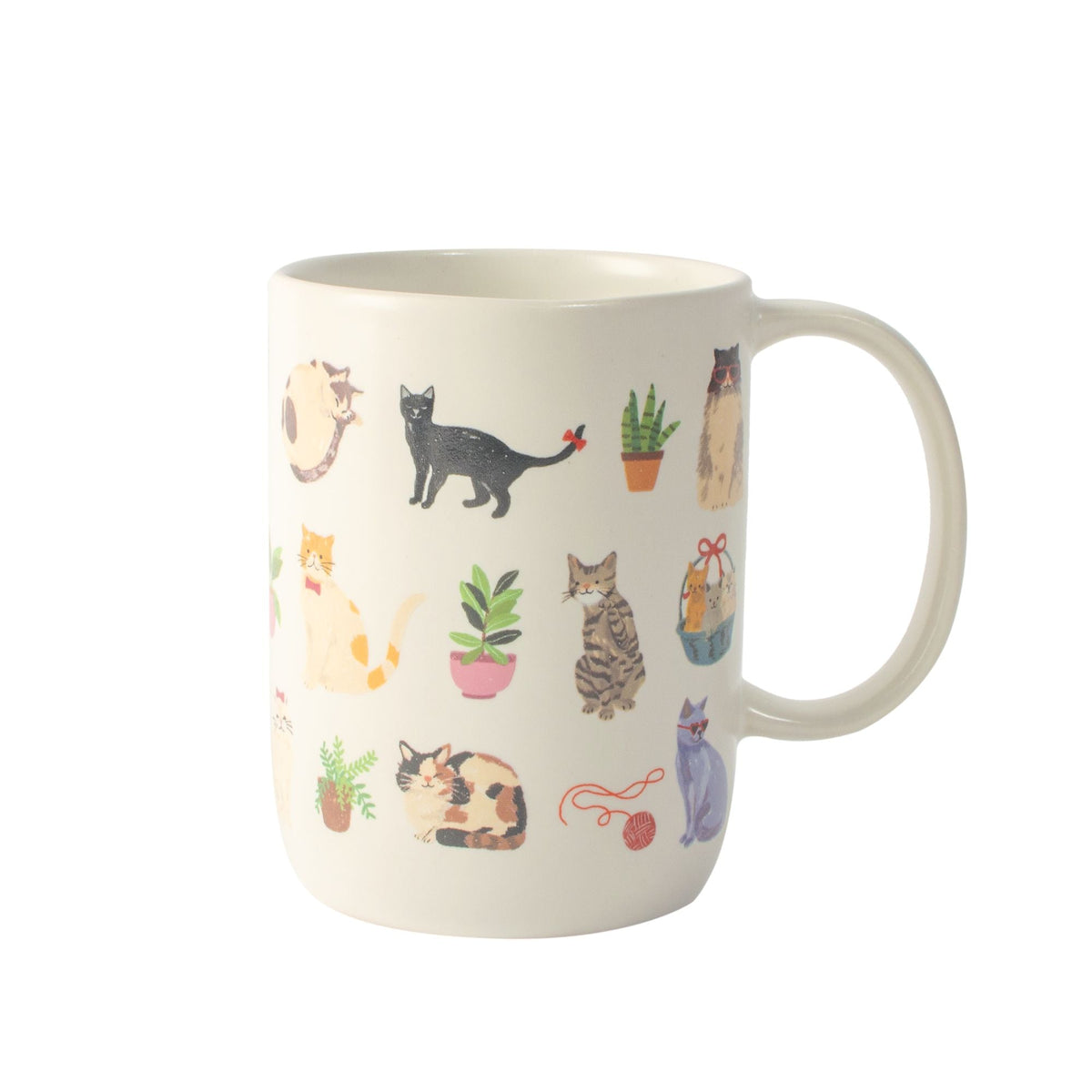Cat Stoneware Mug, 16-oz