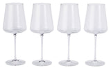 Modern Lead-Free Stemmed Wine Glass Set, 4-pk