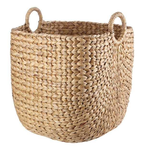 Nola Hand Woven Basket, Large, 16 15/16 x 16 15/16 x 18 1/2-in O5369