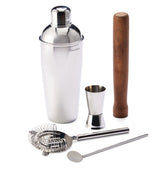 Stainless Steel Cocktail Making Set, 5-pc