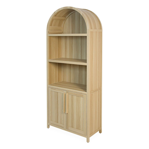 Stratford Arched Bookcase, Oak S5310