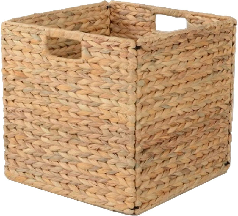 Weiss Cube Woven Natural Material Collapsible Basket, 13 x 13-in W5773