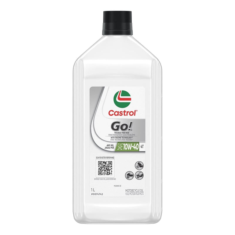Go! 4-Stroke 4T Motorcycle Oil 10W40, 946-mL F5957