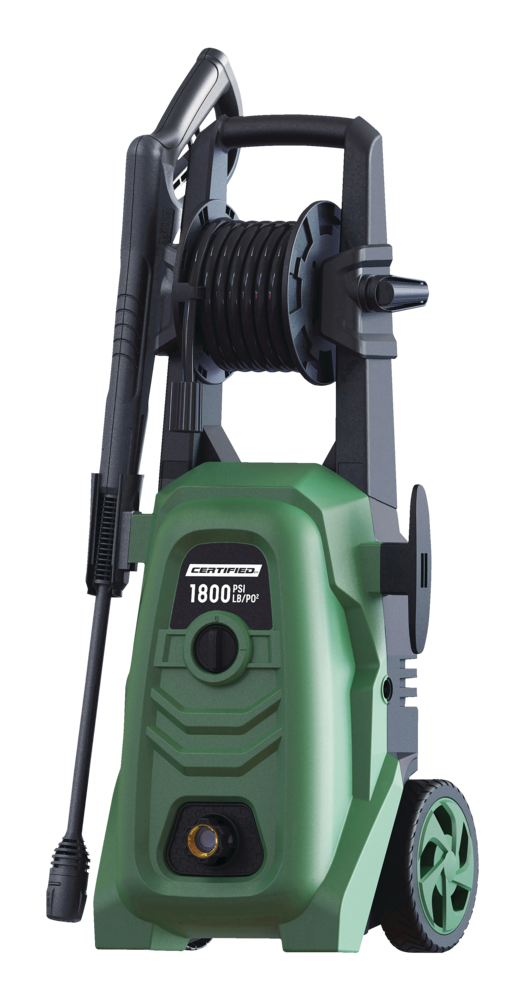 1800 PSI 1.4 GPM Corded Cold Water Wheeled Brushed Electric Pressure Washer with Foam Blaster L4104
