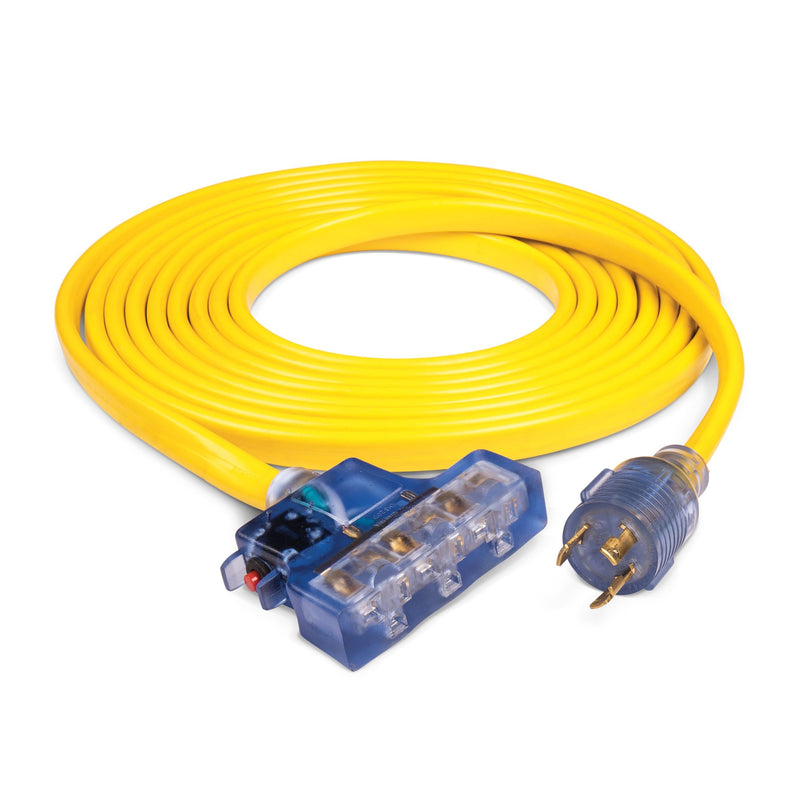 20A, 125V L5-30R Flat Design Generator Extension Cord, 25-ft U9995