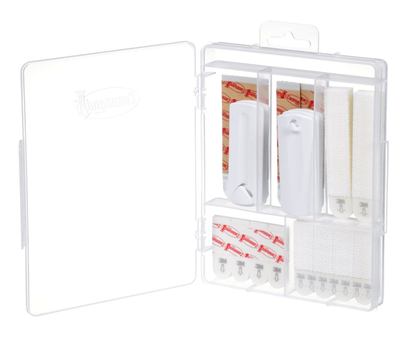 Picture Hanging Kit with Adhesive Strips, White, 50 Strips/Pack Q1282