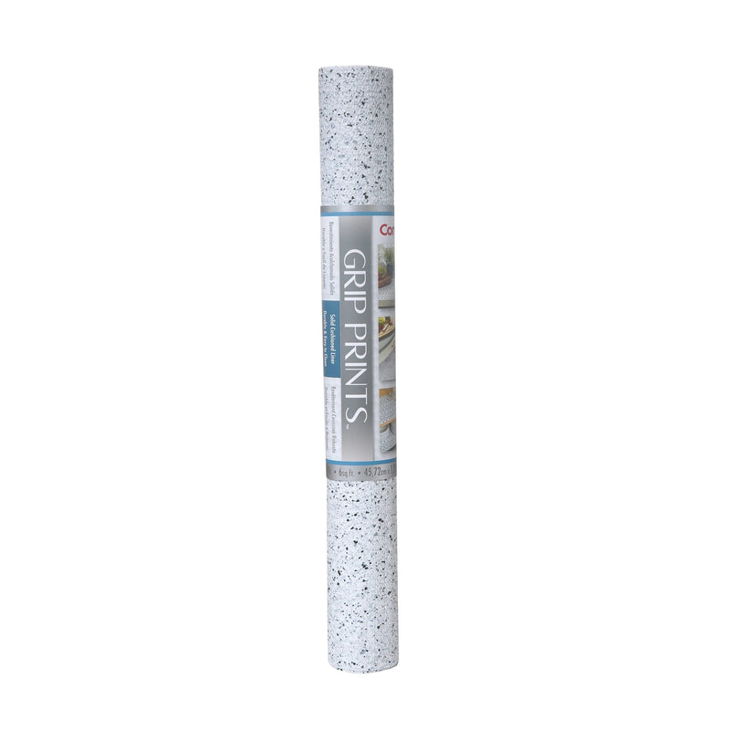 Con-Tact Grip Prints Non-Adhesive Cushioned Shelf/Drawer Liner, White Granite, 18-in x 4-ft T9559