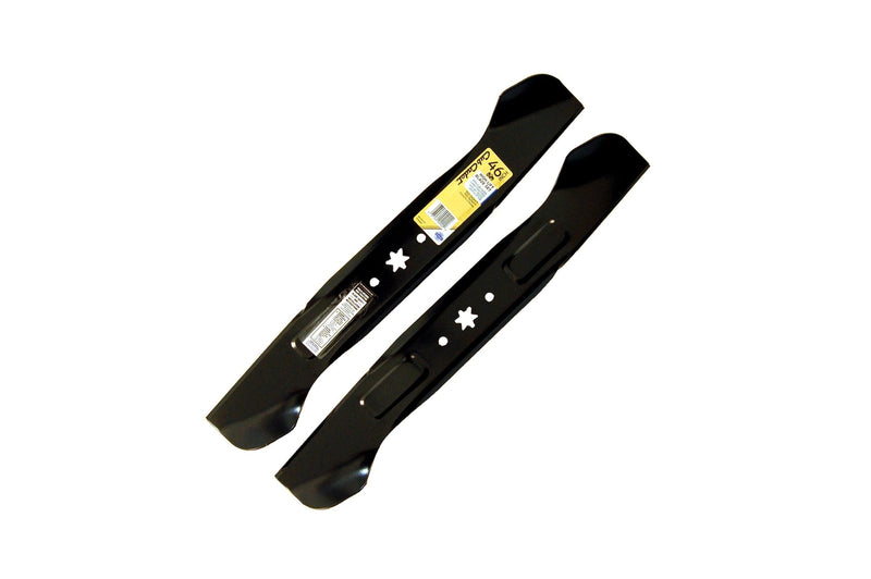NX-15 Riding Mower 2-in-1 High-Lift Blade Set, Fits 2015 & After Models, Black, 46-in, 2-pk F1261