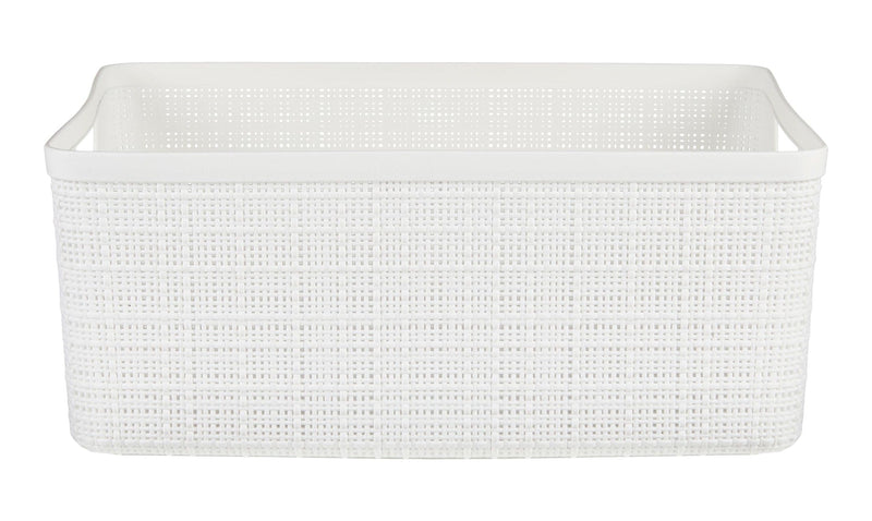 Medium Jute Weave Nesting Storage Basket, White M6728