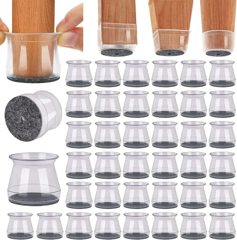 BUMACO 40Pcs Chair Leg Floor Protectors Silicone Covers to Protect Floors Z3911