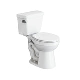 2-Piece Round Toilet Bowl with Soft Close, White, 4.8-L, Single Flush