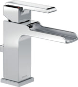 Ara 1-Handle Channel Bathroom Faucet with Metal Pop-Up, Chrome
