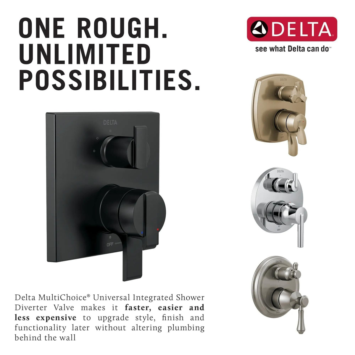 MultiChoice Universal Integrated Shower Diverter
