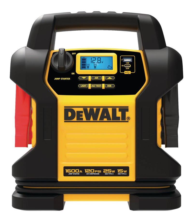 DXAEJ14CA Booster Pack/Jump Starter, With Auto-Stop Digital Air Compressor, 1600 Peak Amp, 12V K0068