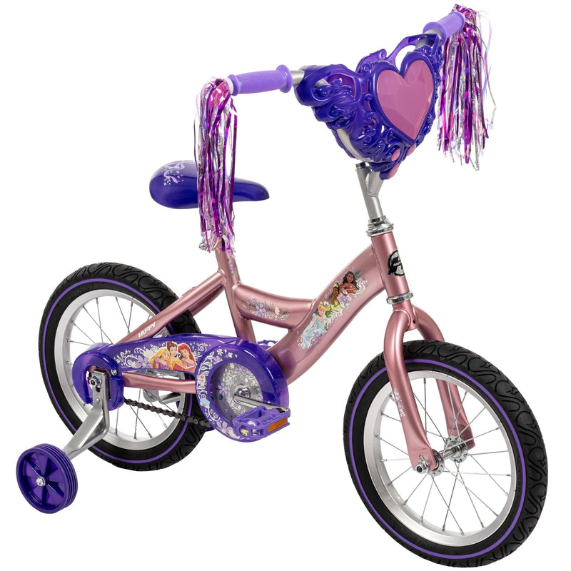 Princess Kids' Bike with Removable Training Wheels, 14-in M5313