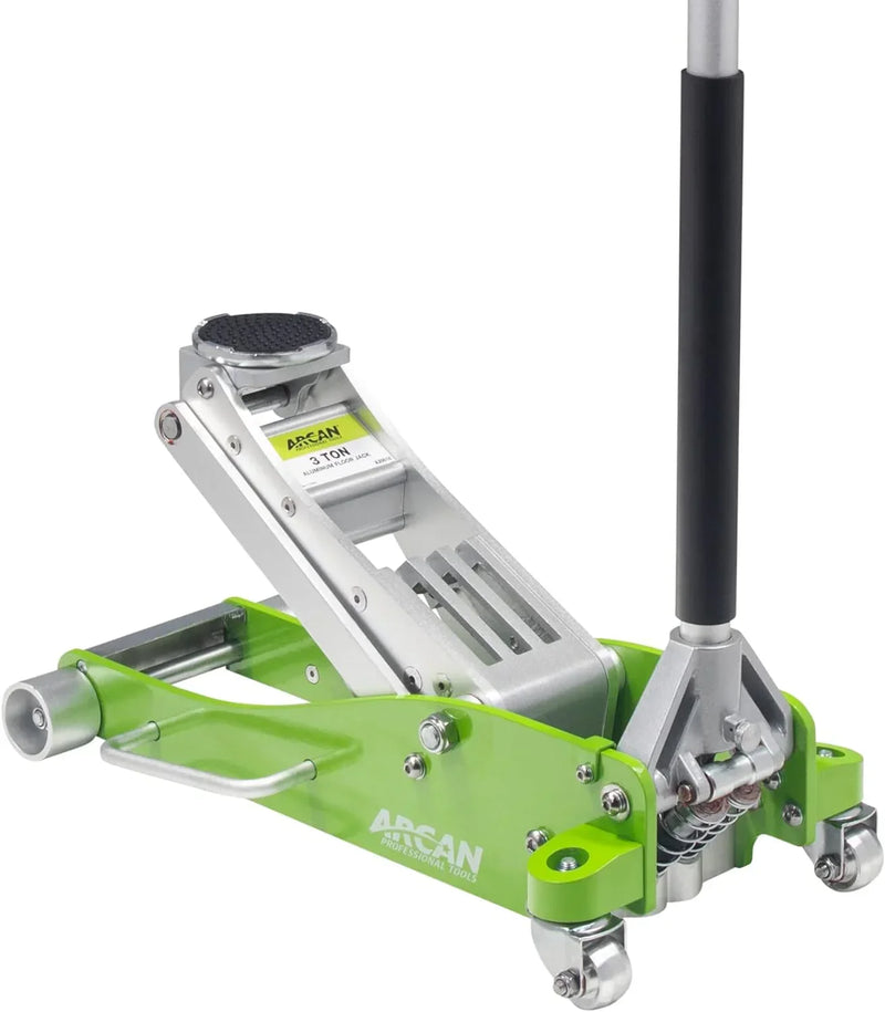 Tools 3-Ton Quick Rise Aluminum Floor Jack with Dual Pump Pistons & Reinforced Lifting Arm (A20018_A20019) S7638