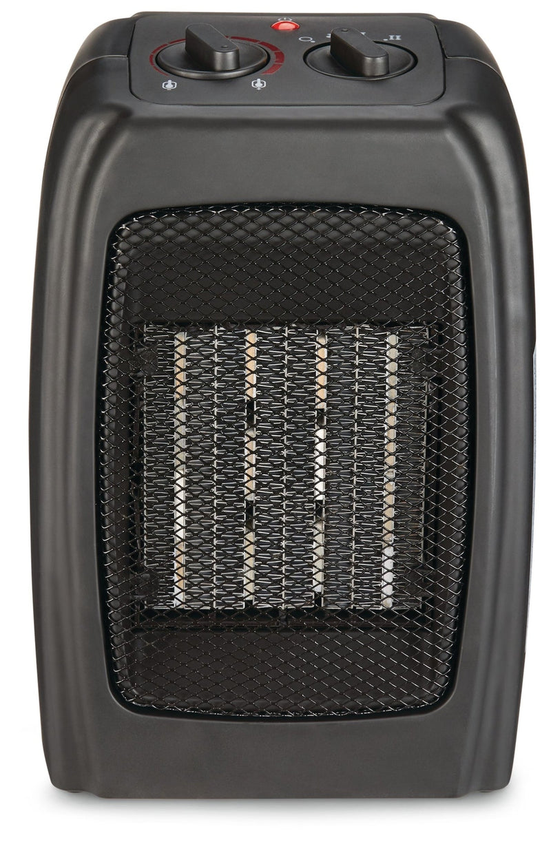 Portable Ceramic Space Heater withThermostat, 1500W, Black C7316