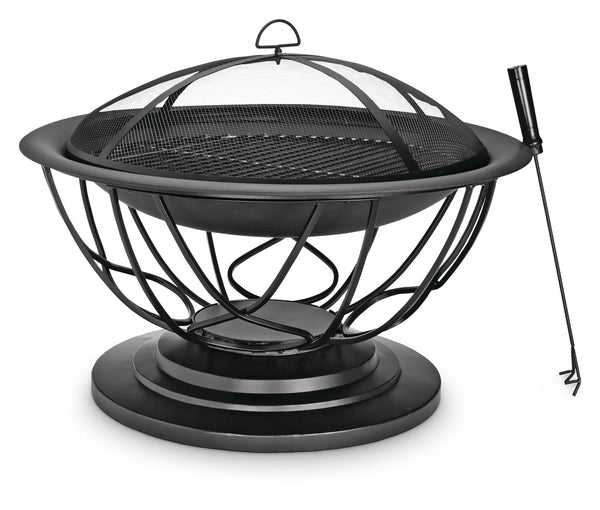 Savona Round Wood-Burning Outdoor Fire Bowl/Fire Pit, 29.5 x 20-in W5708
