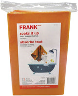 All-Purpose Machine Washable Synthetic Giant Shammy Towel, Orange, 3-pk