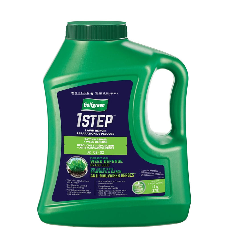 1-Step Patch & Repair + Weed Defense 02-02-02 Grass Seed, 1.7-kg D0111
