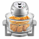 Glass Air Fryer, Silver