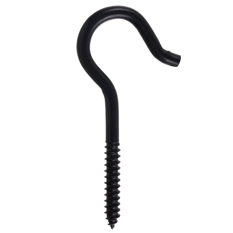 Screw Hook, 4-1/8-in, Black V5488