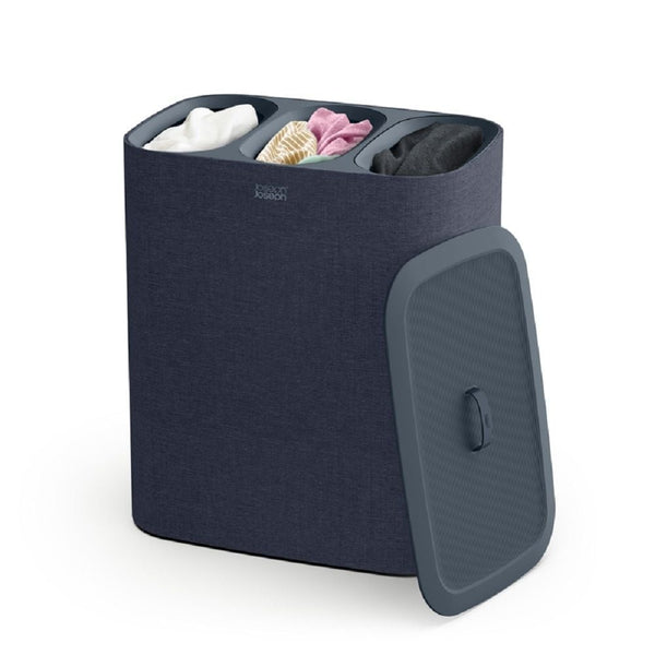 Tota Trio Laundry Hamper Separation Basket, Black, 90-L H2141