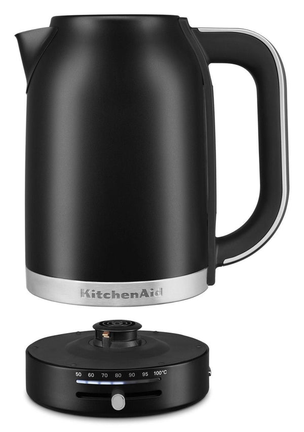 Electric Kettle with Swivel Base, Matte Black, 1.7-L A3537