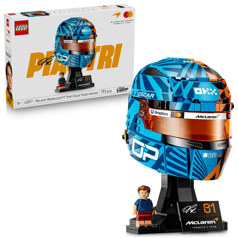 Editions Mastercard Oscar Piastri Helmet- 43017, 793-pcs, Ages 14+ T7050