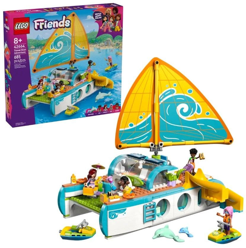 Friends Travel Boat Adventure - 42664, 685-pcs, Ages 8+ R3971