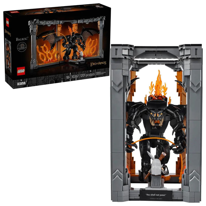 Icons The Lord of the Rings: Balrog Book Nook - 10367, 1201-pcs, Ages 18+ F3874