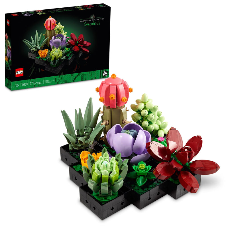 The Botanical Collection Succulents Building Set – 10309, 771-pcs, Ages 18+ B8414