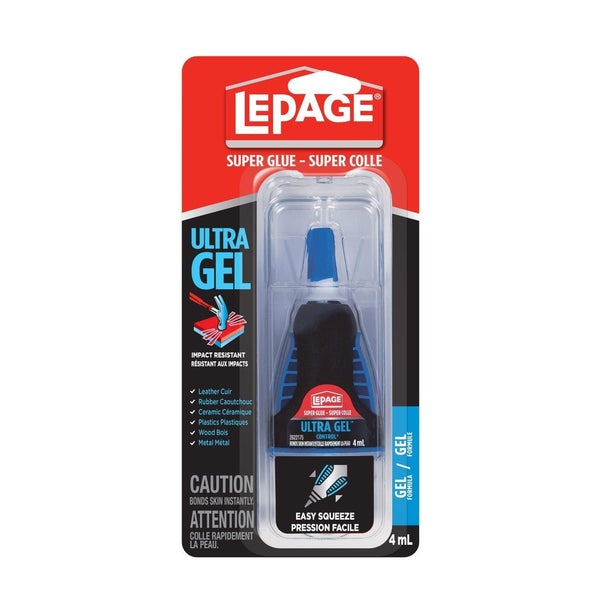 Ultra Gel Super Glue Adhesive, Bonds Plastic/Metal/Wood/Rubber/Ceramic/Glass, 4-mL P9081