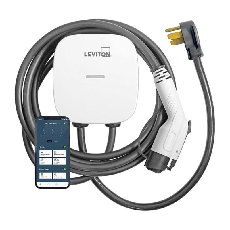 40A Wi-Fi Level 2 NEMA 14-50 J1772 Plug-In EV Charger with 25-ft Cord J6375