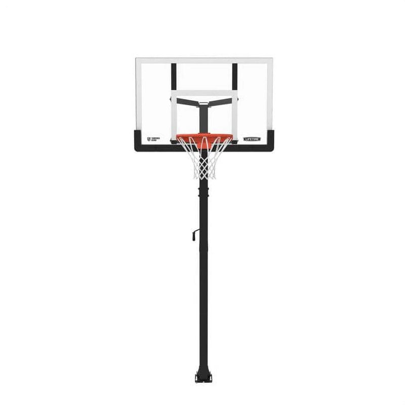 In-Ground Crank Adjust Bolt Down Outdoor Basketball Hoop, 50-in K4822