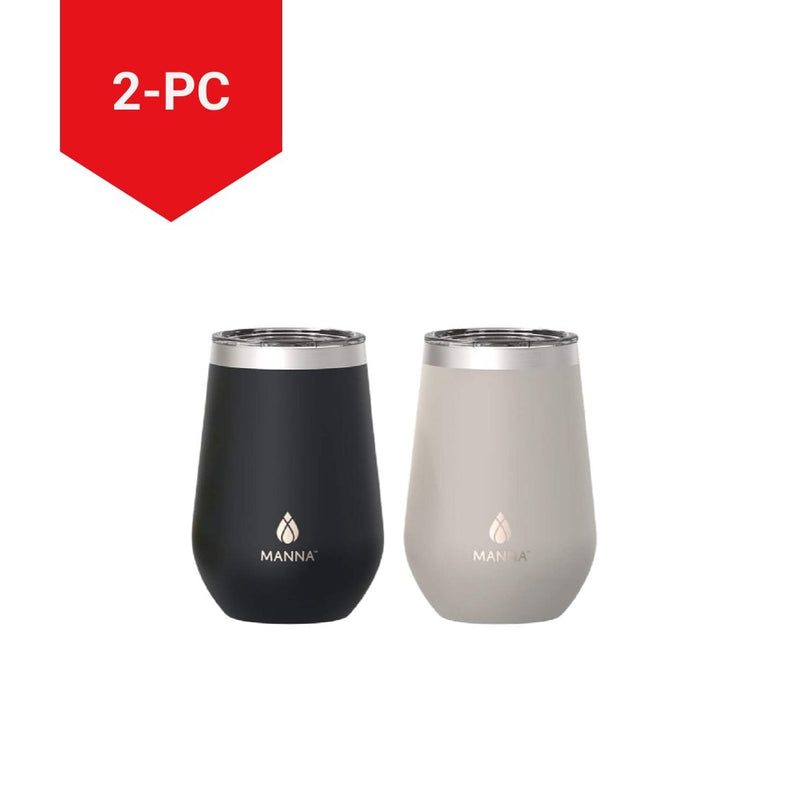Insulated Stainless Steel Tumbler, 12-oz, 2-pk, with Lid Y6114