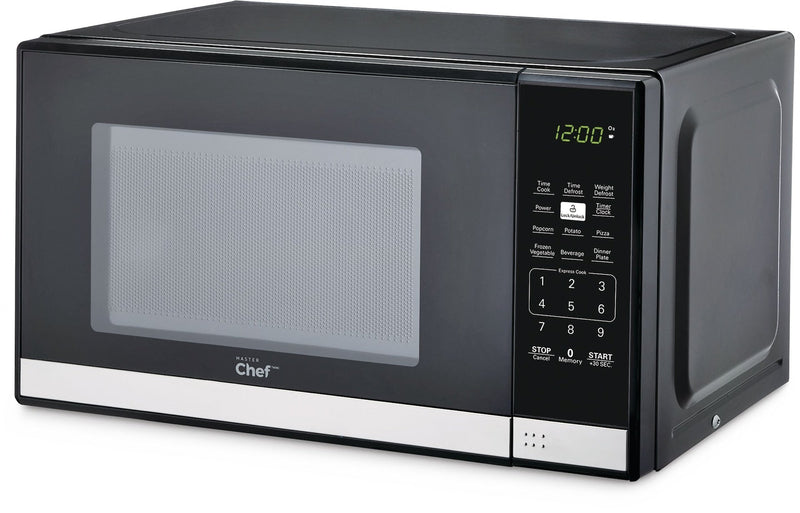 Countertop Microwave, 700 W, Black Stainless Steel, 0.7-cu-ft O4347