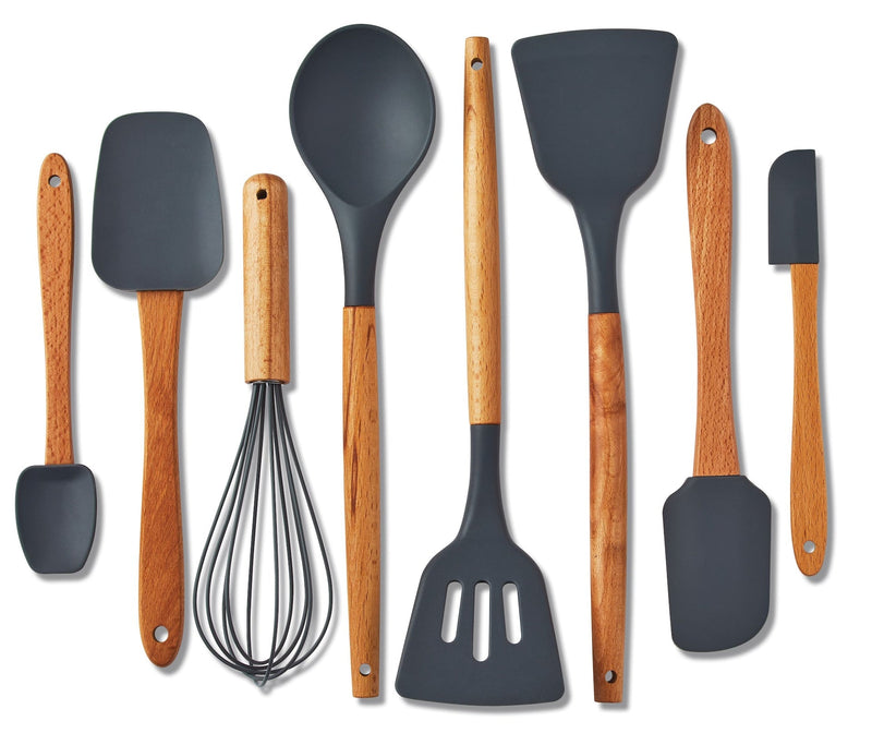 Heat-Resistant Beechwood Cookware Set, 8-pc A4456