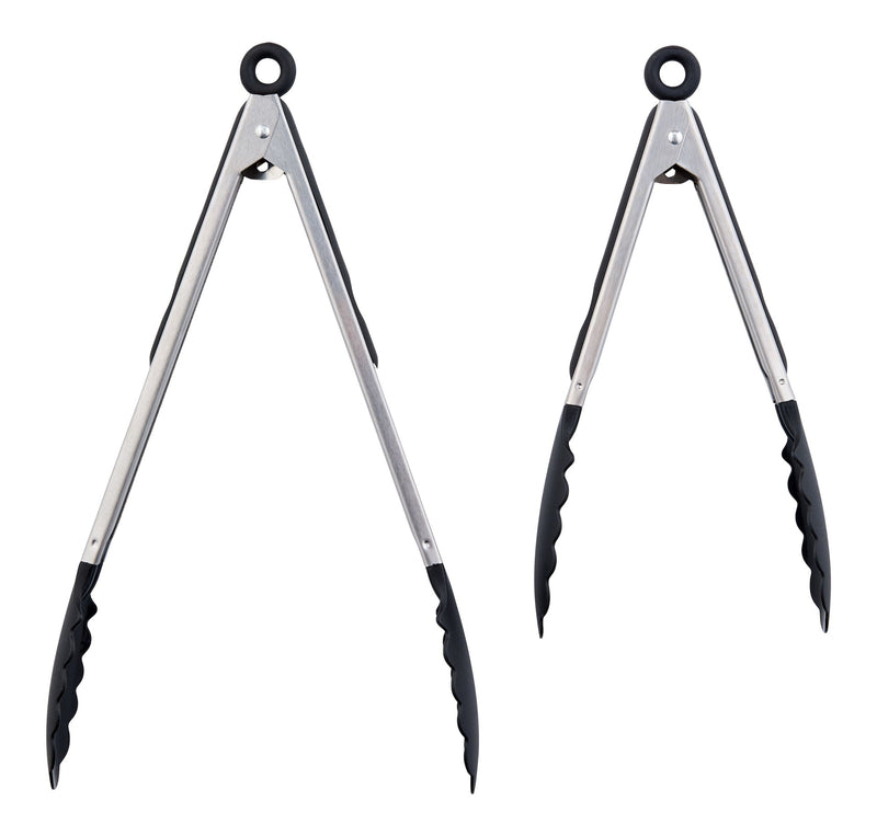 Stainless Steel Tong Set with Nylon Heads, 2-pc W6544