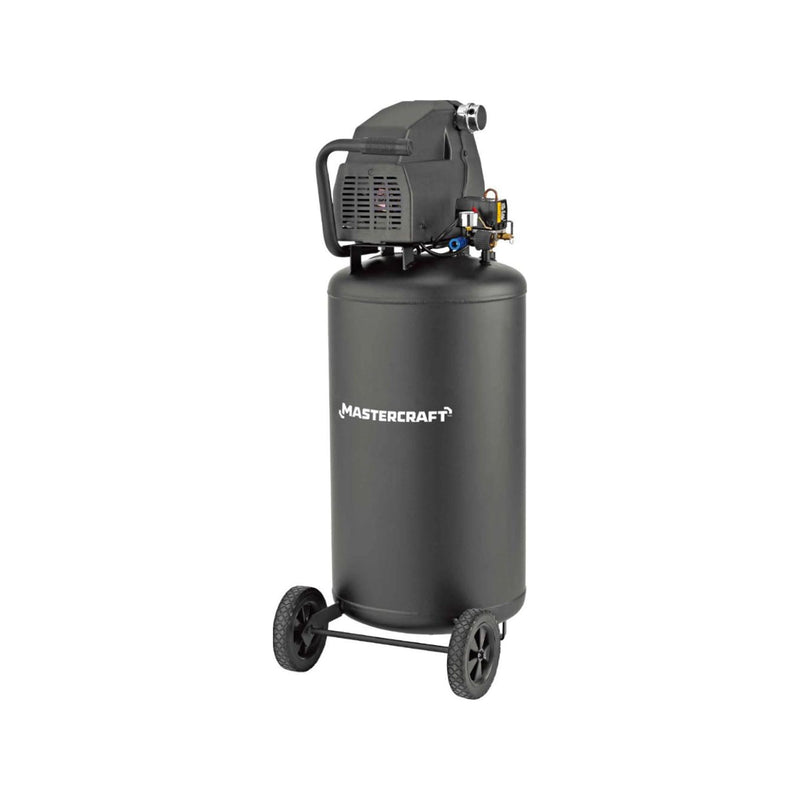 26-Gallon Oil-Free Portable Vertical Air Compressor, Matte Black, 135 PSI, 1.8HP J3331