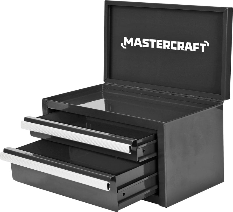 Mini Toolbox with 2 Drawers, Black D4905