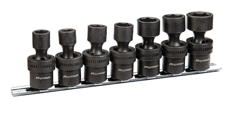 3/8-in Drive Swivel Impact Socket Set, 7-pc, SAE, CRMO H2370