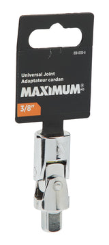 3/8-in Drive Universal Joint Socket, CRV, Nickel-Chrome Plating