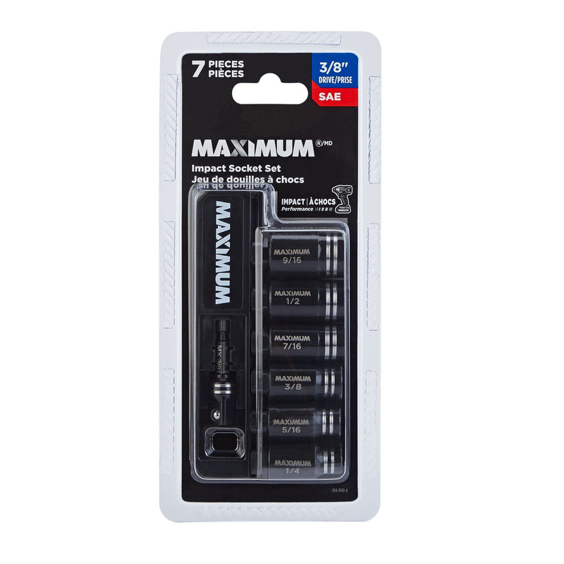 Impact Driver Socket Set, SAE, 7-pc T9290