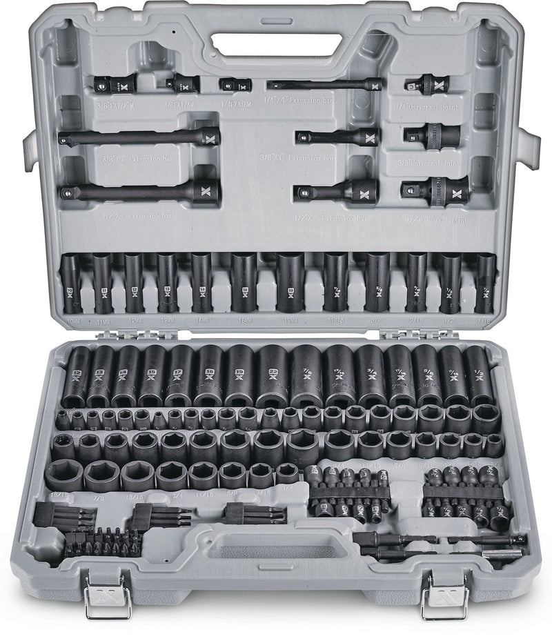 Professional Grade Impact Socket Set, 150-pc, SAE / Metric, CRMO H2412