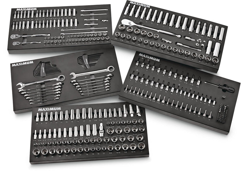 Professional Grade Socket Set, 346-pc, CRV, Nickel-Chrome Plating J6959