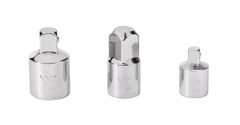 Socket Adapter Set, 3-pc, Nickel-Chrome Plating T0824