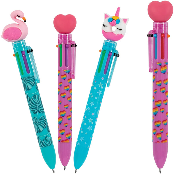 Pen With Fun Toppers, Assorted Colours K1581