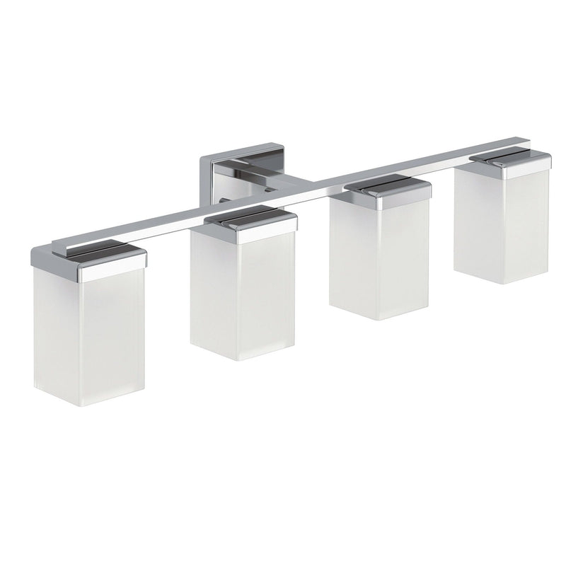 90-Degree Vanity Lighting Fixture, Chrome, 4-L L6893